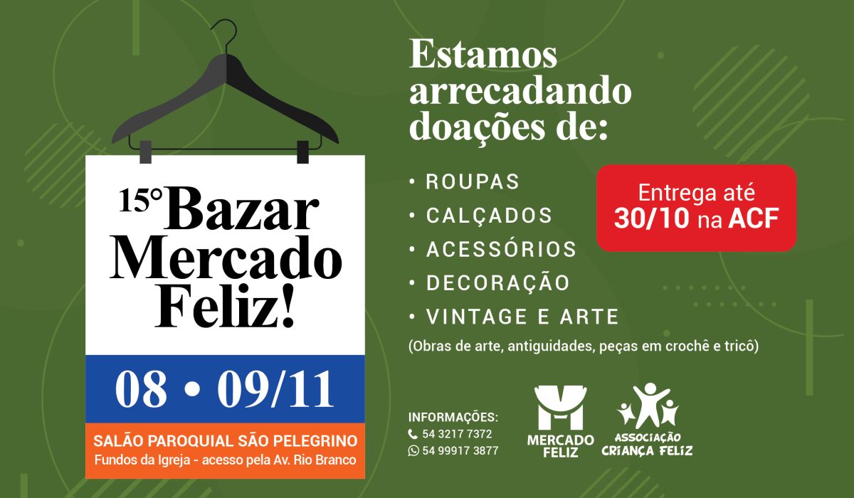 bazar arrecadação