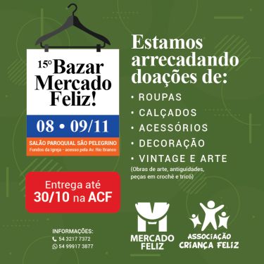 bazar arrecadação