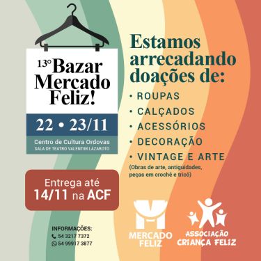 doações bazar mercado 